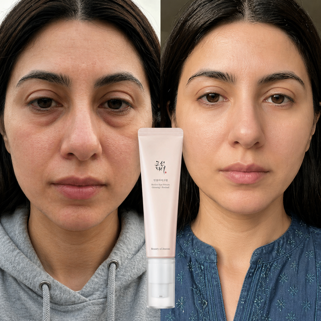 Beauty of Joseon Revive Eye Serum before and after