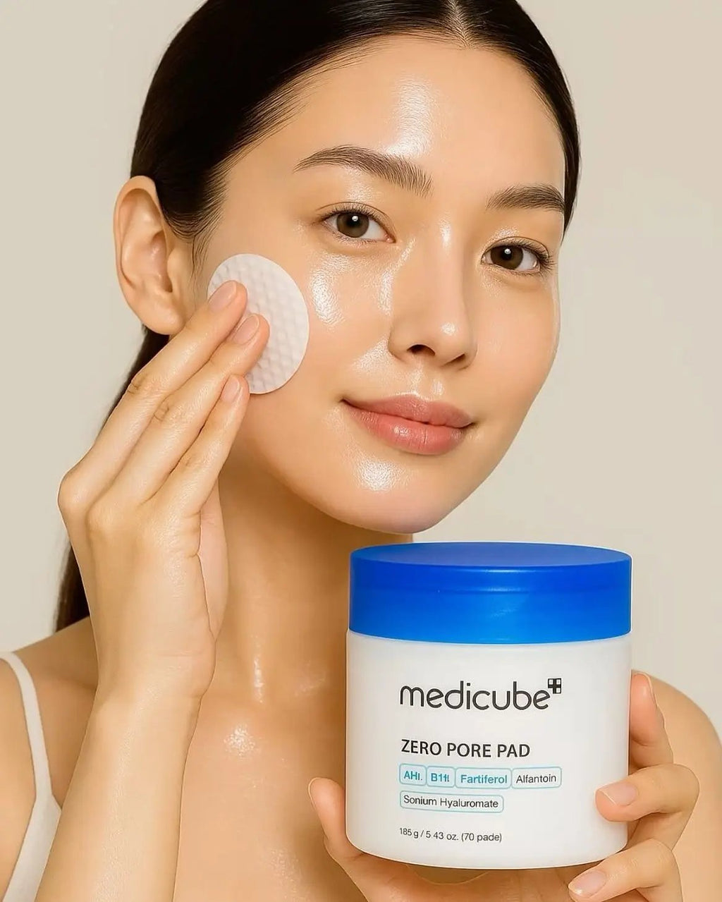 Medicube Zero Pore Pad application